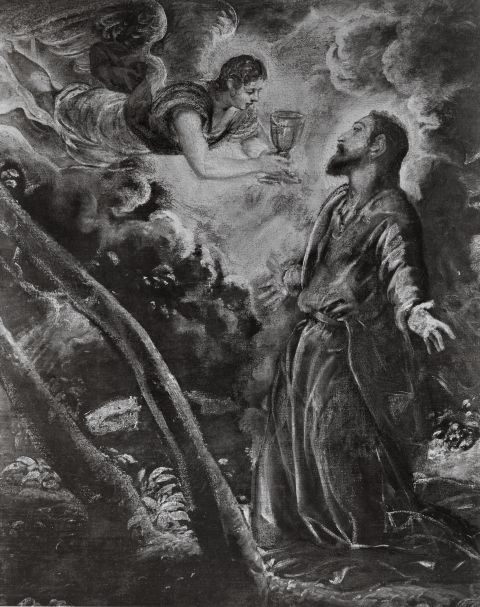 Anonimo — Jacopo Tintoretto. Detail of Christ in the Garden of Gethsemane — particolare